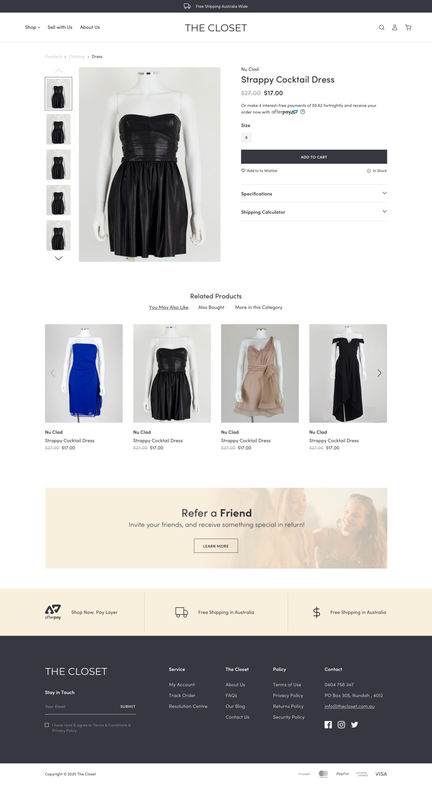 ecommerce web designproduct page