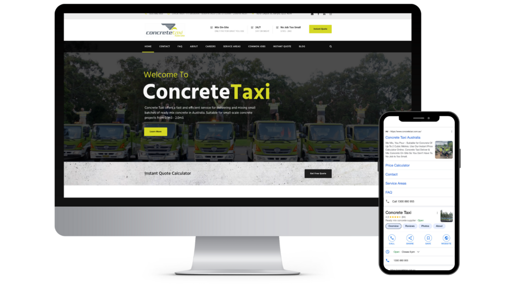 concrete Taxi SEO improvement