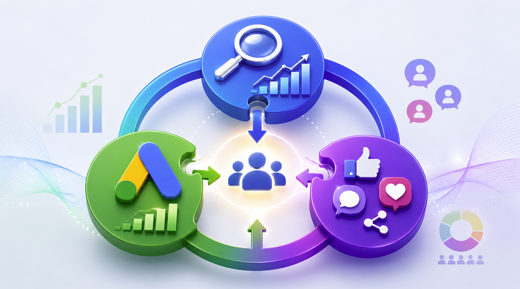 Why SEO, Google Ads, and Social Media Work Better Together